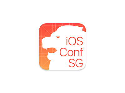 Experimental logo V2 for iOS Conf SG ios iosconfsg logo merlion singapore