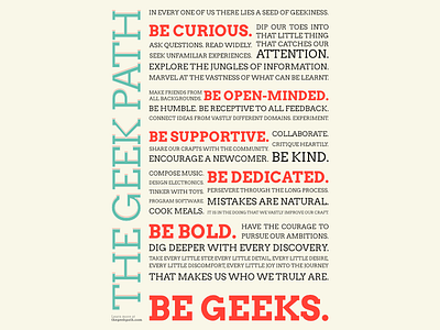 The Geek Path geek geekpath manifesto path thegeekpath