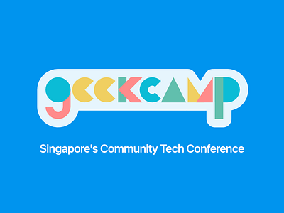 Geekcamp SG - logo proposal, iteration 2 community conference geekcamp geekcampsg logo singapore