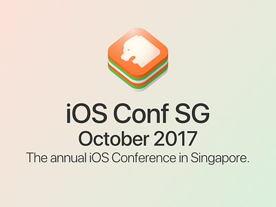 iOS Conf SG - logo proposal 4th iteration conference ios iosconf iosconfsg logo singapore