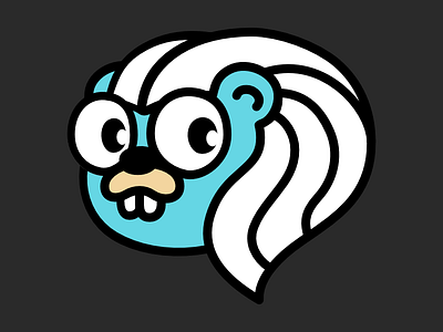 Unofficial rebound of GopherCon SG 2019's mascot conference gopher gophercon gopherconsg icon logo mascot merlion singapore