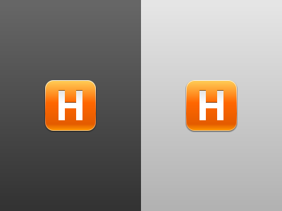 'H' icon icon ios