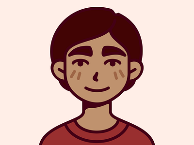 Stylized portrait avatar avatar avatar design character character design cute design flat design icon illustration inkscape kawaii vector