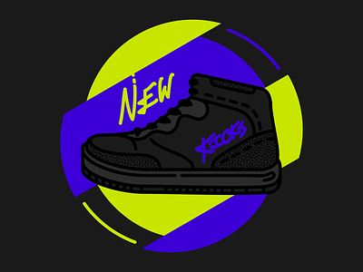New Kicks design footwear high tops icon illustration kicks shoes sneaker sneakers sport style vector vector art vector illustration
