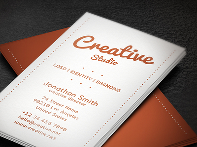 Minimalistic Business Card 2x3.5 business card clean elegant marketing minimalistic modern psd psd templates studio unique web