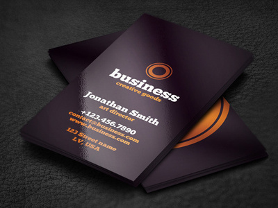 Typo Business Card 2x3.5 business card psd