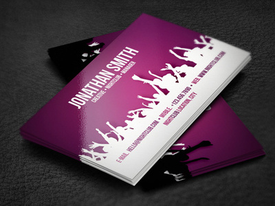 dj business card template