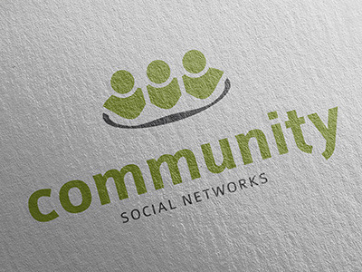 Community Social Networks Logo Template