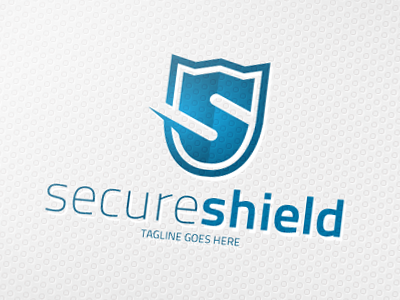 Secure Shield Logo clean elegant eps logo modern professional secure shield simple simply unique vector