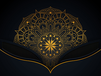 Islamic floral mandala design in vector oriental