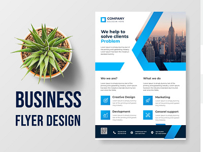 Corporate business flyer design template