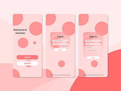 Login UI for Mobile UI Design