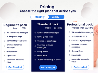 #dailyUi pricing Page dailyui price page pricing page