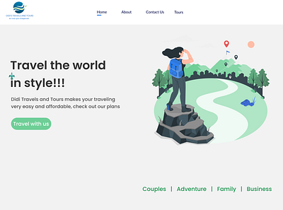 Travel agency landing page travel agency