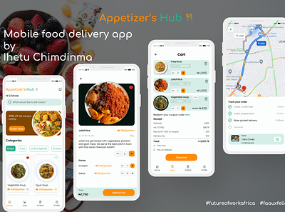 Appetizer's Hub faauxfellow food ui futureofworkafrica mobile app ui
