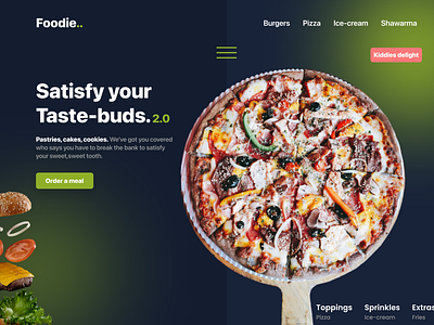 Foodie Landing page