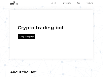 Crypto trading bot in monochrome block chain bot crypto crypto currency crypto trading design logo software company ui web