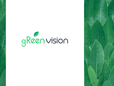 GreenVision Logotype bio data branding carbon dashboard design eco ecologic ecological ecology emission energy graphs green logo platform power web white paper