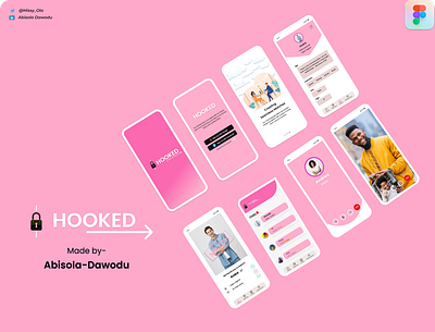 HOOKED dating relationship ui ux
