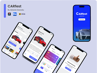 CarFest- A car rental mobile app car rental mobile app rent ui