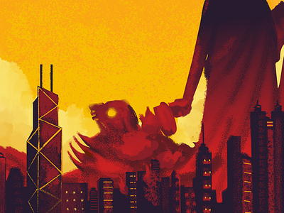 Hong Kong fire cartoon graphic hongkong illustration