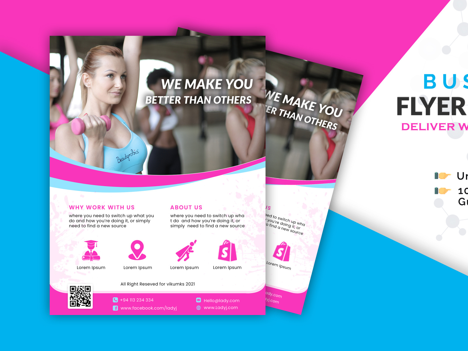 flyer design by vikum on Dribbble