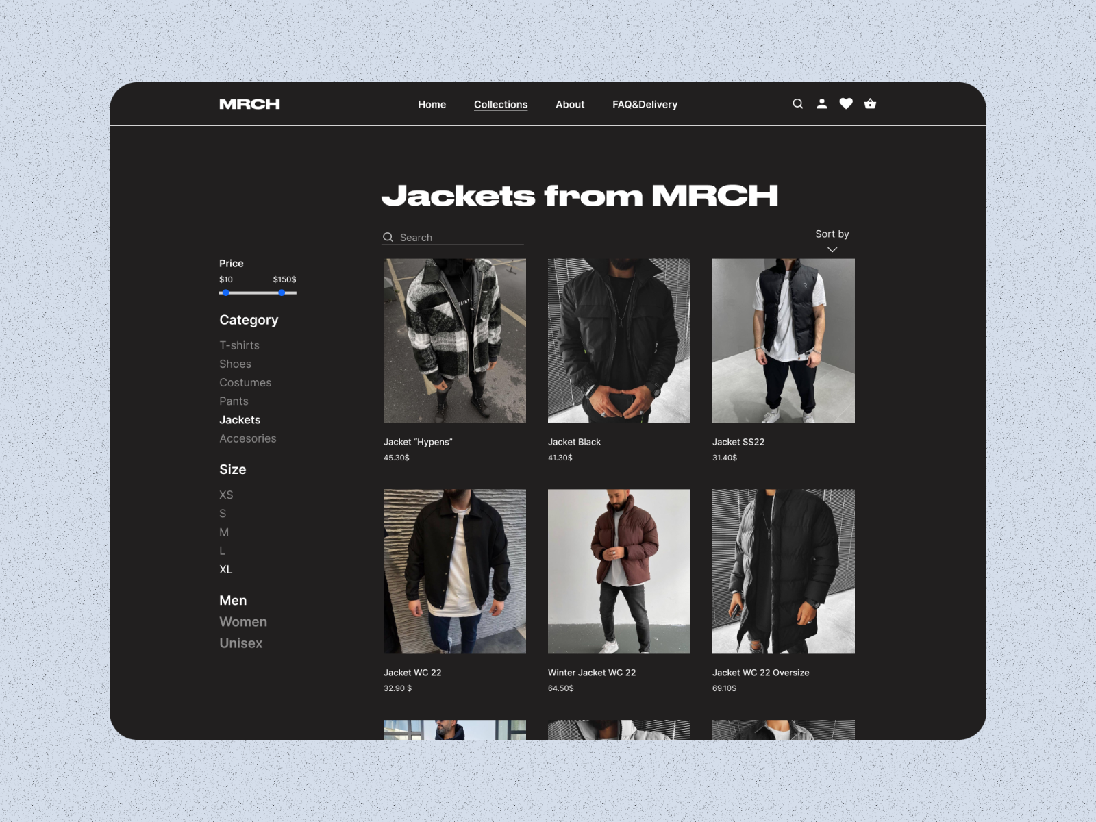 Streetwear shop website design by Edward Yuditskiy on Dribbble