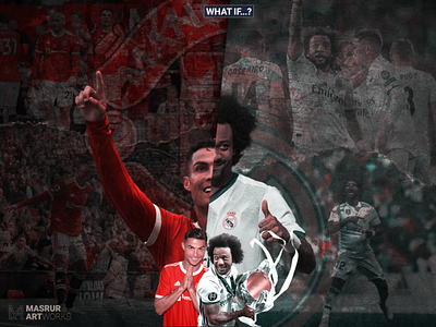 Real Madrid Vs Manchester United adobe photoshop artworks bangladesh design football graphic design illustration masrur artworks sports design ui