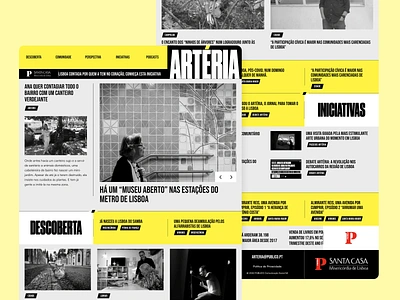 News Paper Website - Artéria adobexd arteria design designinspiration divi divination freelance inspiration lisboa publico quentalstudio santacasa studio ui userexperience userinterface ux webdesign wordpress