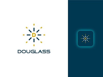 Douglass Logo | Laser Logo rhombus