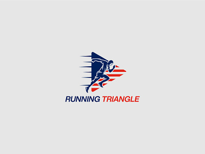 Running Triangle Logo Design