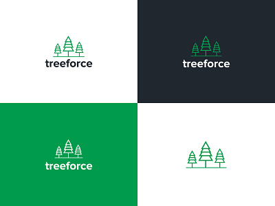 TreeForce Brand Logo Design attractive modern stunning unique