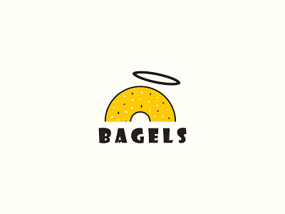 Bottomless Bagel Logo Design bagel branding branding identity design food identity illustration logo logos mark modern restaurant visual identity design