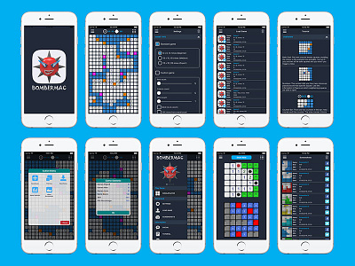 Bombermac - iOS Puzzle Game board bombermac game ios minesweeper puzzle