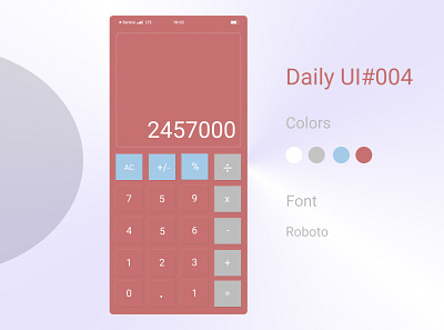 Daily UI 004 app ui uiux