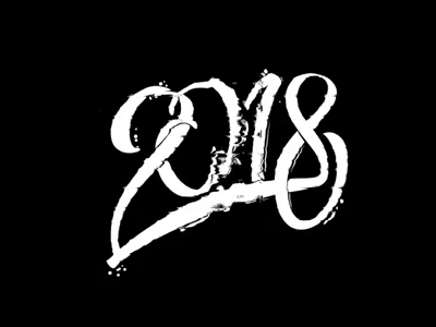 2018 Glitch 2018 calligraphy gif glitch lettering