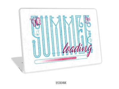 Summer lettering print