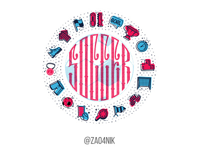 Soccer - lettering and icons