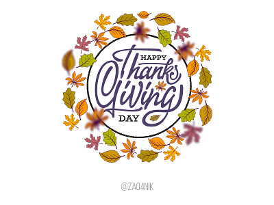 Thanksgiving day (lettering) autumn calligraphy holiday lettering thanksgiving typography