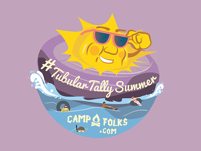 Campfolks.com Tubular Tally Summer Tubing Sun Guy