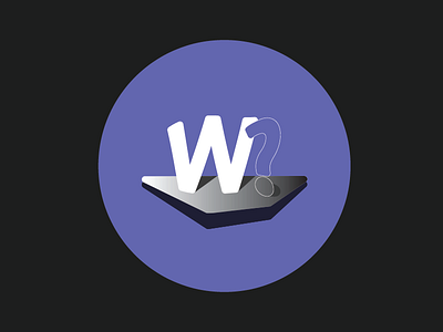 When-Will-We-Stop? Icon circle icon purple icon question question mark w