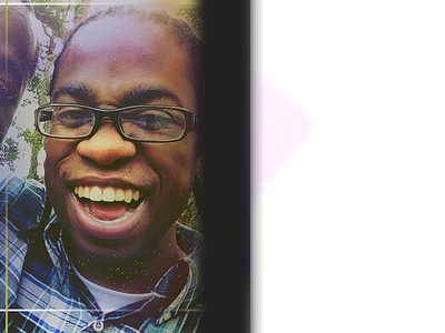 Tron Joy african american bright glasses joy smile