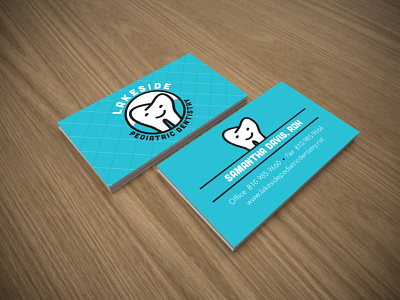 Lakeside Pediatric Dentistry Business Cards business card design business cards business cards stationery dentist design pediatric pediatric dentist tooth