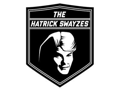 The Hatrick Swayzes Hockey black hockey illustration logo montreal patrick swayze