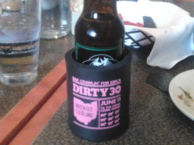 Dirty 30 Beer Coozie 30 beer black coozie cows ohio pink