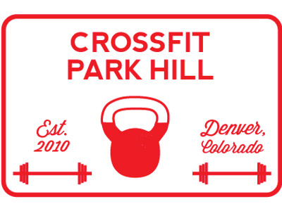 Crossfit Park Hill Tshirt Design - Back V2 back crossfit kettlebell red script tshirt