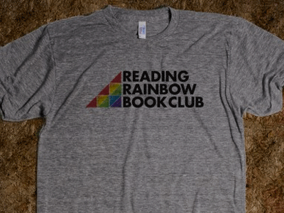 Reading Rainbow Book Club Tshirt Design