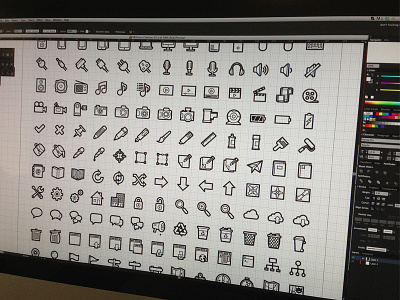 icons WIP 2 icons line vector wip