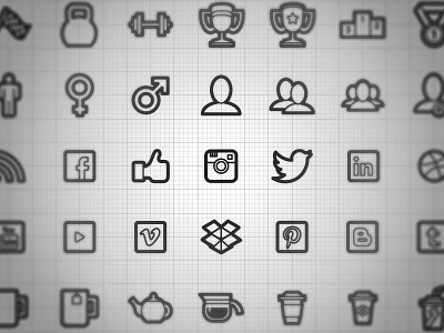 getting social icon wise icons instagram line social vector wip