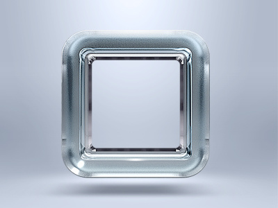 Frosted glass icon border app glass icon ipad iphone light template